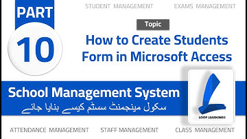 School Management System in Urdu/Hindi | Part-10 | Make Students Form