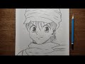 رسم جين فريكس من انمي القناص خطوة بخطوة للمبتدئين Hunter X Hunter 