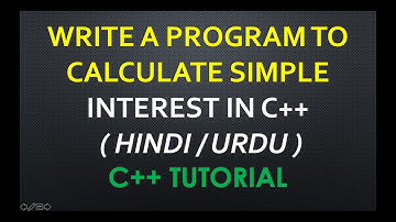 simple interest program in C++( Hindi / Urdu ) | write a program to calculate simple interest in C++