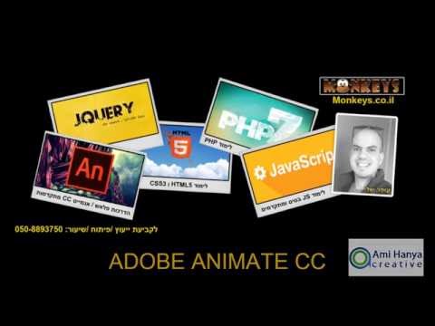 לימוד ANIMATE CC- סגירת באנר לגוגל ADWORDS HTML 5 CANVAS