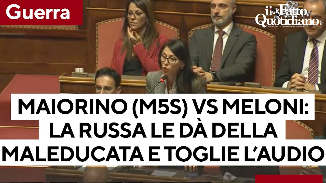 M5s, Maiorino attacca Meloni. La Russa le dà della maleducata e toglie l'audio