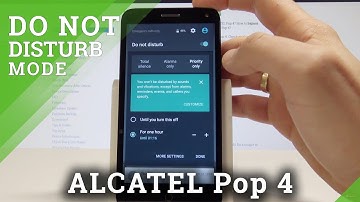 How to Enable Do Not Disturb Mode on ALCATEL Pop 4 - Silent Mode / Set Up Priority Rules