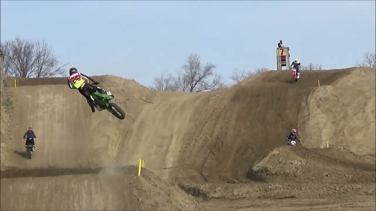 30+ Moto 1 - 4/10/22 Fiddler Creek Motocross Park MX Track Dirt Bike Racing Vet Plus 30 Class Homer