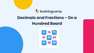 Decimals and Fractions - On a Hundred Board | Brainingcamp screenshot 3