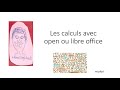 Introduction aux tableurs libre et open office 3me partie les calculs