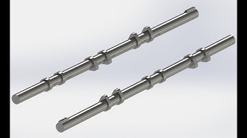 Inline 3 / I3 camshaft tutorial by Solidworks 9/12 | Solidworks Engine Design tutorial | Beginners