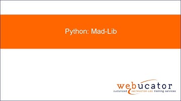 Python: Mad Lib