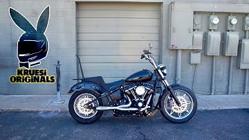 2020 custom M8 street bob softail final walk around and test drive Kruesi Vlog 82