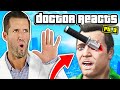 Er doctor reacts to craziest grand theft auto v gta 5 injuries 3