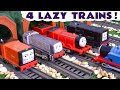 4 Lazy Thomas and Friends Trains - Toy Train Stories