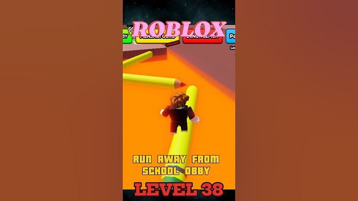 #roblox challenge cross the pencil bridge 🤩🤩🤩 run away from school Obby 🥱 level 38