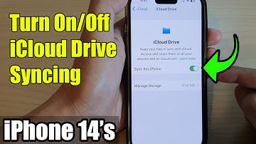 iPhone 14/14 Pro Max: How to Turn On/Off iCloud Drive Syncing To Backup Your Files & Documents
