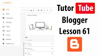 Blogger - Lesson 61 - Image Gadget