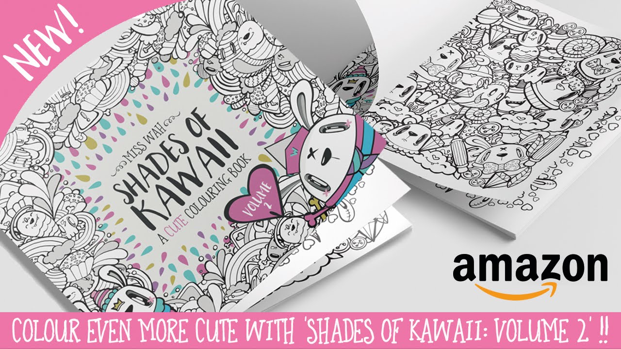Download *New* Adult Colouring Book - Shades of Kawaii: Volume 2 ...