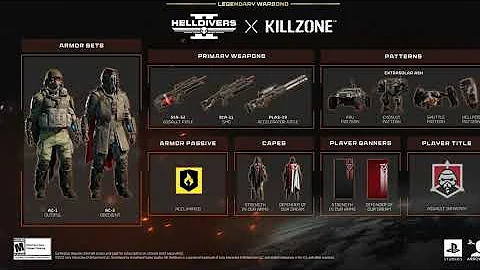 Helldivers 2 free Killzone warbond 