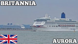 P&O Double Departure Southampton 26/04/24 - Aurora , Britannia