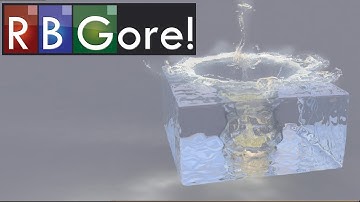 RealFlow 2014: Hybrido2 with secondary elements