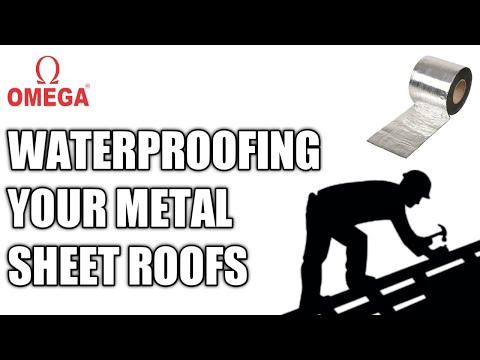 How to repair your leaking METAL ROOF quickly using OMEGA WATERPROOFING TAPE