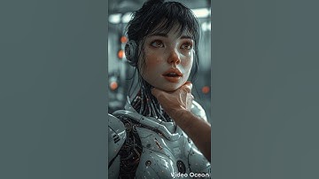 HAZEL EYES robotic girl shocked during scan #shorts #ai #robot