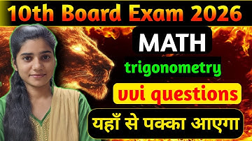 Are You Ready for the TOP VVI Math Questions Every Class10th Student Should Master?