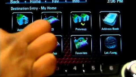 Buick Intellilink-Setting a Destination on Color Touch Navigation