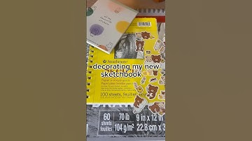sketchbook decoratinggg #fyp #stickers #art #artist #sketch #sketchbook