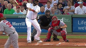 LAA@BOS: Papi rips a solo homer to the Monster