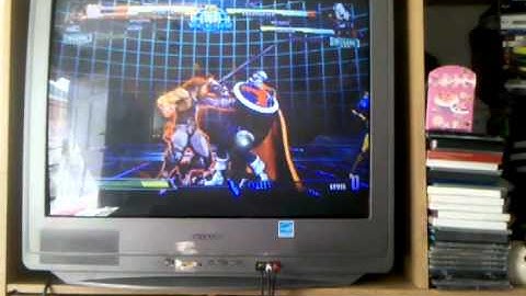Eddie playing MvC3 online with horrible lag
