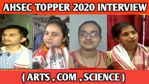 AHSEC TOPPER INTERVIEW 2020 | HS 2ND Topper Interview ( Arts , Com , Science ) HS Topper Interview