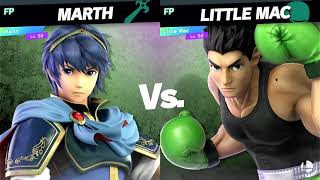 Super Smash Bros Ultimate Amiibo Fights – 3pm Poll Marth vs Little Mac