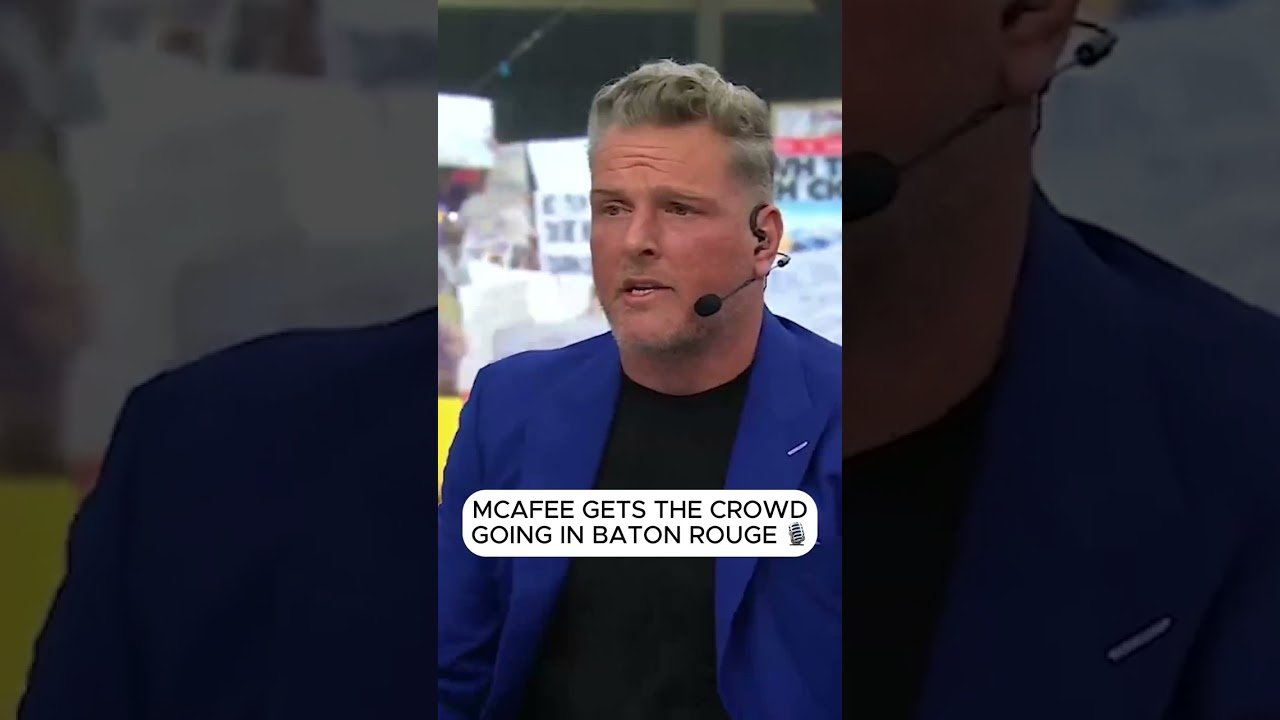 Pat McAfee is bringing the ENERGY to Baton Rouge 🗣️ 
