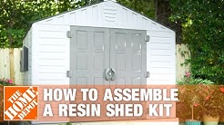 How to Build a Shed for Outdoor Storage Using a Resin Shed Kit 