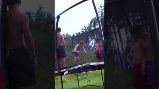 WOULD YOU TRY THIS TRAMPOLINE?😳💯 #flips #explore #flippingfeed #bergtoys #bergmob #shorts #pro9