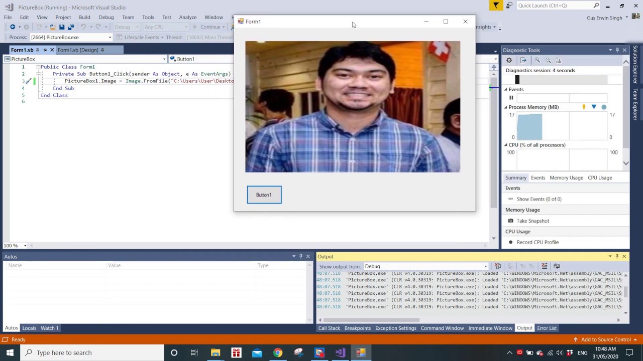 Visual Basic - Picture Box Display - YouTube