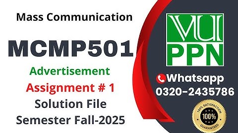 MCMP501 Assignment 1 solution fall 2025 #mcmp501