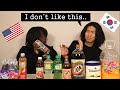 boyfriend tries American drinks for the first time