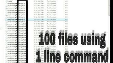 How to create 100 text files at a time using batch file [CMD]