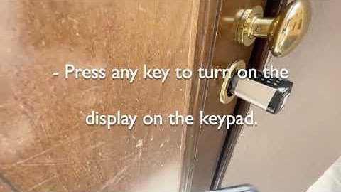 Opening the door (tutorial)