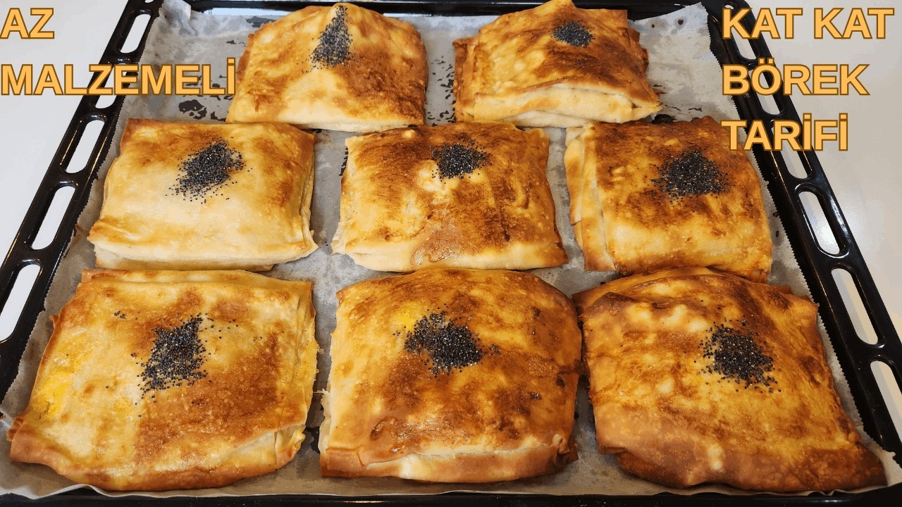 Az Malzemeli Kat Kat Börek Tarifi! 😱 Bu Kadar Kolayı Yok ✅ 🏆 🙏 Az Malzemeli Kat Kat Börek Tarifi! 😱 Bu Kadar Kolayı Yok ✅ 🏆 🙏