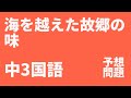 【中3国語】「海を越えた故郷の味」定期テスト予想問題（三省堂）｜心情・記述対策