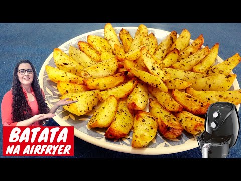 BATATA RÚSTICA NA AIRFRYER│SUPER CROCANTE E SUPER FÁCIL DE FAZER