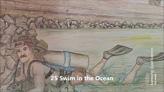 25 Swim in the Ocean SCUBA How hard can it be
25 Swim the Ocean
Diving the Jetty Alone
1
The first thing you learn in SCUBA,
Is to never dive alone,
But I was young and bullet proof,
With muscles made of stone.
2
Panama City and Diving School,
On a weekend in eighty-two,
Got my dive gear at a pawn shop,
They’re not telling me what to do.
3
So it was off to the Jetty,
With all my fins and stuff,
My tank was only halfway full,
Heck, that is air enough.
4
Leaping off the quay wall,
Into water cold and dark,
I thought: Florida isn’t always warm,
And that I couldn’t see a shark.
5
Gravity minus buoyancy,
Began to twist me all around,
By the time I hit the bottom,
The tank had drug me upside down.
6
There was a current in that Jetty,
And adding to my cares,
It was as dark as a cave,
And I was running out of air.
7
I crawled along the bottom,
In the rocks to fight the motion,
Up the side to the quay wall,
To finish my swim in the ocean. 25 Swim in the Ocean SCUBA How hard can it be