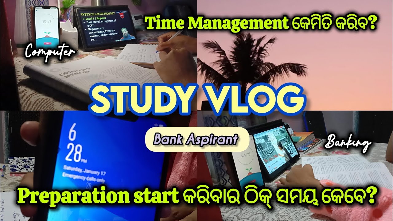 How I Manage Time as a Bank Aspirant | Odia Study Vlog”