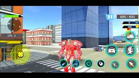 Tank Robot Games - Police Eagle Robot Car Game - Android Gameplay Part 2