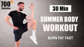 30 Min Summer Body Shred | Burn Fat Fast 🔥 | No Jumping (No Equipment, No Repeats)