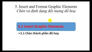 MOS WORD 2016 - 5. Insert and Format Graphic Elements