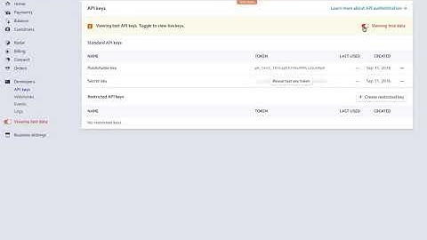 How to find your Stripe API Keys