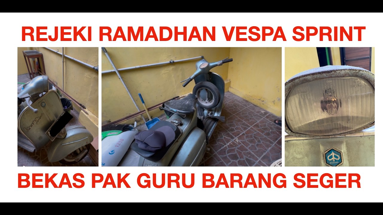 Rejeki Ramadhan Vespa Sprint Bekas pak Guru