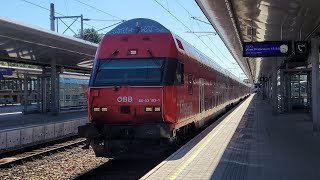 ÖBB 86-33-103 + 1116 200 vertrekken lichtgroetend uit Wien Meidling