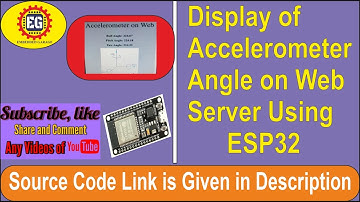 Display of Accelerometer Angle on Web Server using ESP32